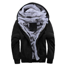 Charger l'image dans la galerie, Winter Men Jackets Fleece Warm Hood Thick Parka Velvet Windproof Coats Cardigan Sweatshirts Hoodies Zipper Men Hoodie Jacket