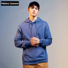 Charger l'image dans la galerie, Metersbonwe 2020 New Spring Base Hoodies Male Hooded Sweatshirts High Quality Solid Color Fashion Unisex Skateboard Hoodies