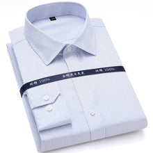 Charger l'image dans la galerie, High Quality Mens Formal Dress Shirts Long Sleeve White Pure Cotton Business Slim Fit Plus Size Office Shirt Non Iron Blouse