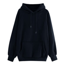Charger l'image dans la galerie, Women's Harajuku Hooded Casual Solid Color Hooded Pocket Long Sleeve Pullover Sweatshirt For Girls moletom feminino