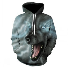 Charger l'image dans la galerie, Fashion Men Wolf Animal 3D Printed Hooded Hoodies Men / Women's Shinning Wolf Design Sweatshirts 3D Harajuku Hoody