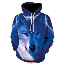 Charger l'image dans la galerie, Fashion Men Wolf Animal 3D Printed Hooded Hoodies Men / Women's Shinning Wolf Design Sweatshirts 3D Harajuku Hoody