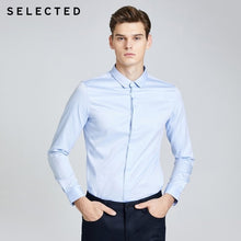Charger l'image dans la galerie, SELECTED 100% Cotton Slim Fit Men Business Casual Long-sleeve Shirt S|419405517