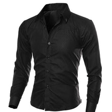 Charger l'image dans la galerie, Men Casual Shirts 2020 spring New Fashion Solid Color Man Sleeve Cotton Slim Fit Casual Business Button Shirt Tops fit