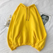 Charger l'image dans la galerie, Cotton 12 Colors Warm oversized Sweatshirts Women's Solid Hooded Female 2020 Thicken Hoodies Lady Autumn Fashion Tops