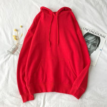 Charger l'image dans la galerie, Cotton 12 Colors Warm oversized Sweatshirts Women's Solid Hooded Female 2020 Thicken Hoodies Lady Autumn Fashion Tops