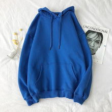 Charger l'image dans la galerie, Cotton 12 Colors Warm oversized Sweatshirts Women's Solid Hooded Female 2020 Thicken Hoodies Lady Autumn Fashion Tops