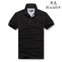 Charger l'image dans la galerie, Tommy Hilfiger- Polo Shirt Fashion Cotton polo Shirt Men's Solid jersey Breathable T-shirt Summer 8996