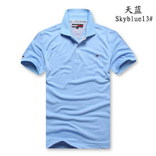 Charger l'image dans la galerie, Tommy Hilfiger- Polo Shirt Fashion Cotton polo Shirt Men's Solid jersey Breathable T-shirt Summer 8996