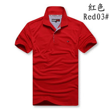Charger l'image dans la galerie, Tommy Hilfiger- Polo Shirt Fashion Cotton polo Shirt Men's Solid jersey Breathable T-shirt Summer 8996