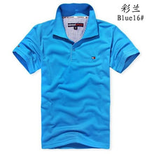 Charger l'image dans la galerie, Tommy Hilfiger- Polo Shirt Fashion Cotton polo Shirt Men's Solid jersey Breathable T-shirt Summer 8996