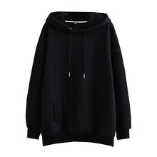 Charger l'image dans la galerie, Tangada women fleece hoodie sweatshirts winter japanese fashion 2020 oversize ladies pullovers warm pocket hooded jacket SD60