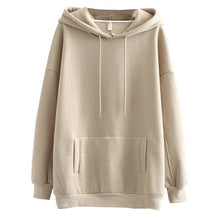 Charger l'image dans la galerie, Tangada women fleece hoodie sweatshirts winter japanese fashion 2020 oversize ladies pullovers warm pocket hooded jacket SD60