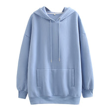 Charger l'image dans la galerie, Tangada women fleece hoodie sweatshirts winter japanese fashion 2020 oversize ladies pullovers warm pocket hooded jacket SD60