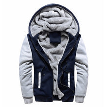 Charger l'image dans la galerie, Winter Men Jackets Fleece Warm Hood Thick Parka Velvet Windproof Coats Cardigan Sweatshirts Hoodies Zipper Men Hoodie Jacket
