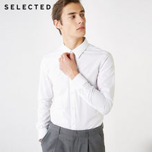 Charger l'image dans la galerie, SELECTED Men's Dark Figured Slim Fit Long-sleeved Temperament Business Casual Shirts T|419105505
