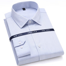 Charger l'image dans la galerie, High Quality Mens Formal Dress Shirts Long Sleeve White Pure Cotton Business Slim Fit Plus Size Office Shirt Non Iron Blouse
