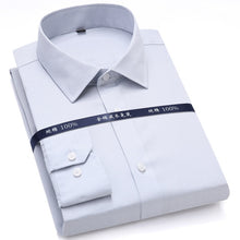 Charger l'image dans la galerie, High Quality Mens Formal Dress Shirts Long Sleeve White Pure Cotton Business Slim Fit Plus Size Office Shirt Non Iron Blouse
