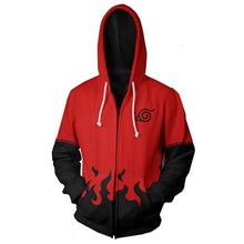 Charger l'image dans la galerie, Fasion Anime Zipper Hoodies Men Women Cosplay Naruto 3D Hoody Cool Autmn Coat Hooded Sweatshirts Streetwear Casual Sweatshirts

