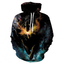 Charger l'image dans la galerie, Fashion Men Wolf Animal 3D Printed Hooded Hoodies Men / Women's Shinning Wolf Design Sweatshirts 3D Harajuku Hoody
