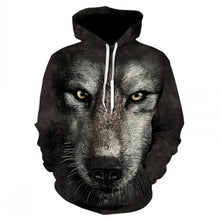 Charger l'image dans la galerie, Fashion Men Wolf Animal 3D Printed Hooded Hoodies Men / Women's Shinning Wolf Design Sweatshirts 3D Harajuku Hoody
