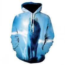 Charger l'image dans la galerie, Fashion Men Wolf Animal 3D Printed Hooded Hoodies Men / Women's Shinning Wolf Design Sweatshirts 3D Harajuku Hoody
