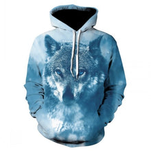 Charger l'image dans la galerie, Fashion Men Wolf Animal 3D Printed Hooded Hoodies Men / Women's Shinning Wolf Design Sweatshirts 3D Harajuku Hoody
