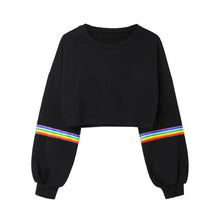 Charger l'image dans la galerie, Women's Harajuku Hooded Casual Solid Color Hooded Pocket Long Sleeve Pullover Sweatshirt For Girls moletom feminino
