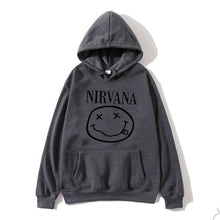 Charger l'image dans la galerie, Nirvana hoodie men and women hooded simple wild casual large size hot hoodie Korean version of the warm kawaii loose street
