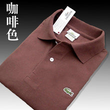 Charger l'image dans la galerie, Mens Polo Shirt 2020 New Summer Alpine Star Short Sleeve Turn-over Collar Slim Tops Casual Breathable Blue Color Business Shirt

