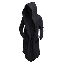 Charger l'image dans la galerie, 2020 Men Hooded Sweatshirts Black Hip Hop Mantle Hoodies Fashion Jacket long Sleeves Cloak Coats Outwear Hot Sale
