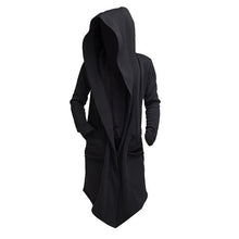 Charger l'image dans la galerie, 2020 Men Hooded Sweatshirts Black Hip Hop Mantle Hoodies Fashion Jacket long Sleeves Cloak Coats Outwear Hot Sale
