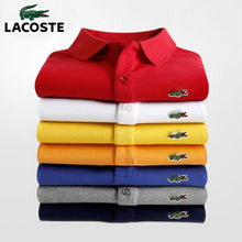 Charger l'image dans la galerie, Men Summer Polo Shirt Brand Fashion Cotton Short Sleeve Polo Crocodile Shirts Male Solid Jersey Breathable Tops Tees 2635
