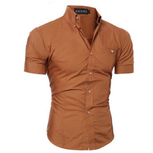 Charger l'image dans la galerie, Autumn Spring Long Sleeve Casual Shirts Top For Men Solid Slim Basic Stand Business Shirts Camisas Masculina Men Blouse Clothing
