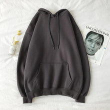 Charger l'image dans la galerie, Cotton 12 Colors Warm oversized Sweatshirts Women's Solid Hooded Female 2020 Thicken Hoodies Lady Autumn Fashion Tops
