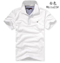 Charger l'image dans la galerie, Tommy Hilfiger- Polo Shirt Fashion Cotton polo Shirt Men's Solid jersey Breathable T-shirt Summer 8996
