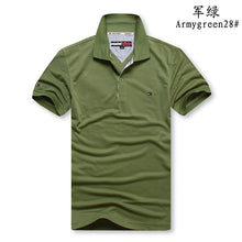 Charger l'image dans la galerie, Tommy Hilfiger- Polo Shirt Fashion Cotton polo Shirt Men's Solid jersey Breathable T-shirt Summer 8996
