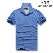 Charger l'image dans la galerie, Tommy Hilfiger- Polo Shirt Fashion Cotton polo Shirt Men's Solid jersey Breathable T-shirt Summer 8996
