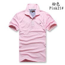 Charger l'image dans la galerie, Tommy Hilfiger- Polo Shirt Fashion Cotton polo Shirt Men's Solid jersey Breathable T-shirt Summer 8996
