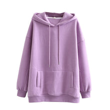 Charger l'image dans la galerie, Tangada women fleece hoodie sweatshirts winter japanese fashion 2020 oversize ladies pullovers warm pocket hooded jacket SD60
