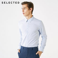 Charger l'image dans la galerie, SELECTED Men's Dark Figured Slim Fit Long-sleeved Temperament Business Casual Shirts T|419105505
