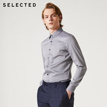 Charger l'image dans la galerie, SELECTED 100% Cotton Plaid Slim Fit Men Business Long-sleeve Shirts T|419305551

